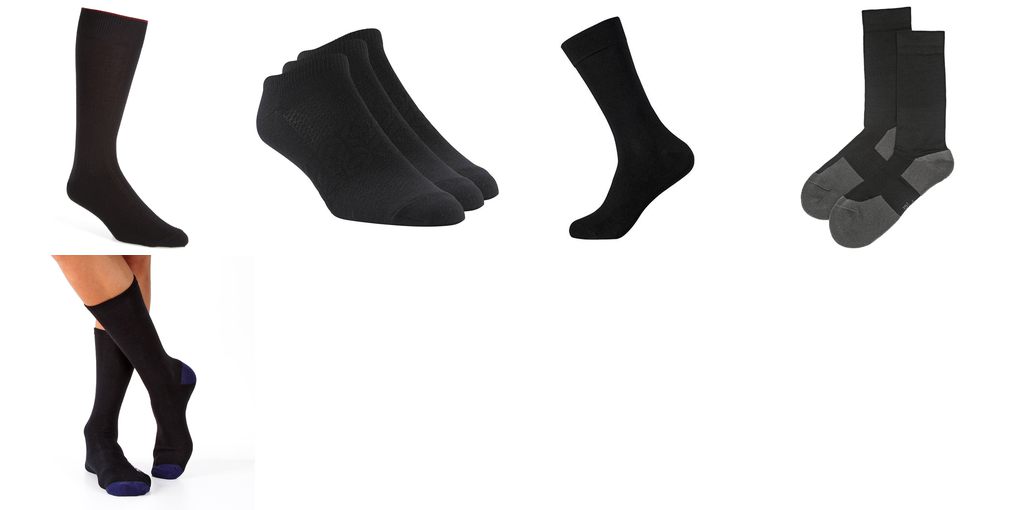 black socks mens